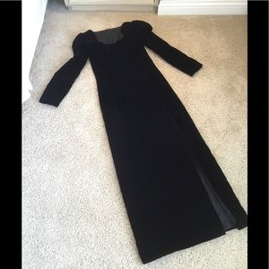 Vintage 1990 Custom Made Velvet Dress